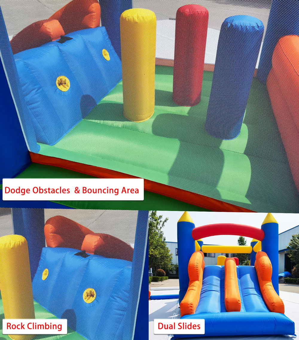 16.3 x 7.2FT Inflatable Obstacle Bounce House - Image 5