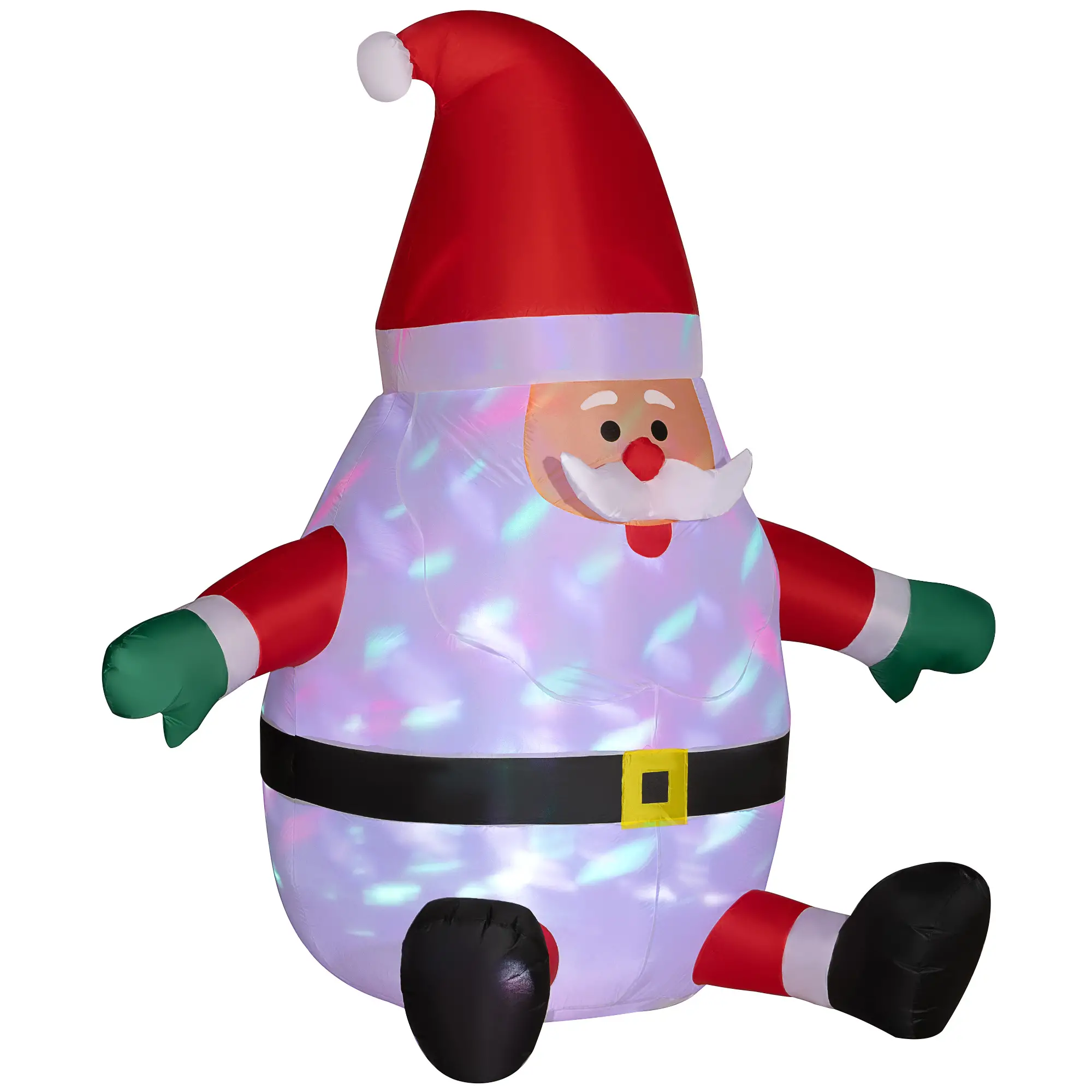 Cartoon-style Christmas inflatables